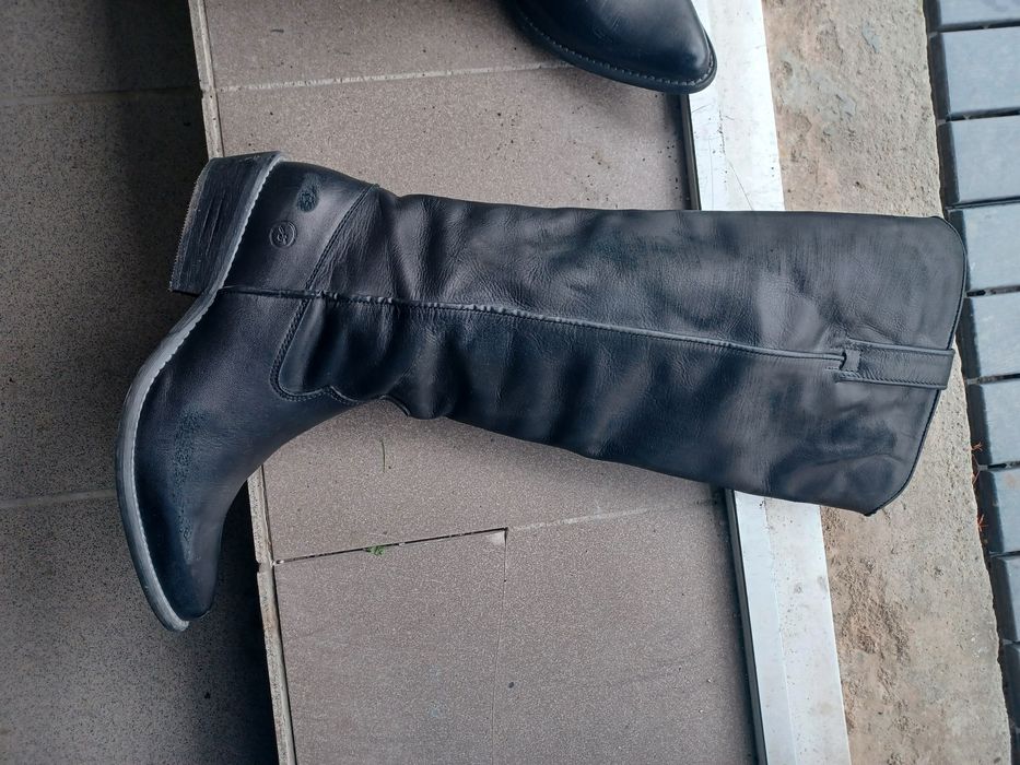 BRONX wysokie skórzane kozaki , kowbojki rozmiar 41