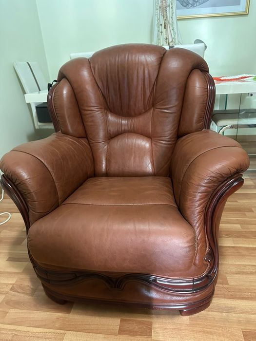Conjunto de sofa e poltrona de sala