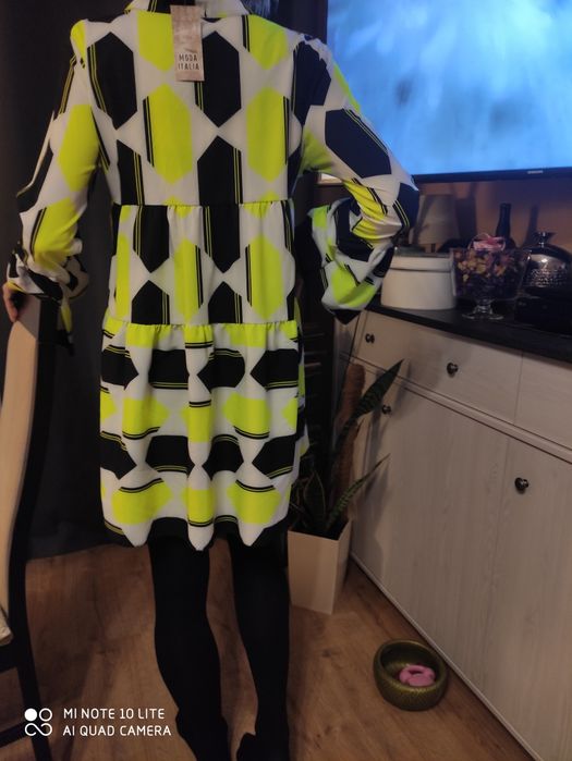 Sukienka# neon oversize