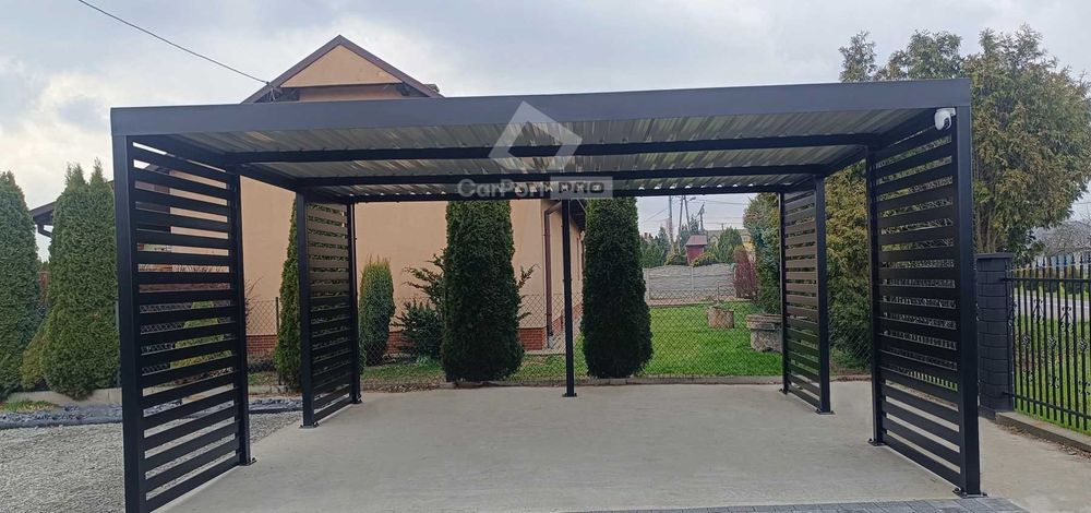 CarPort PREMIUM - wiata samochodowa 5x5 - antracyt  CP113