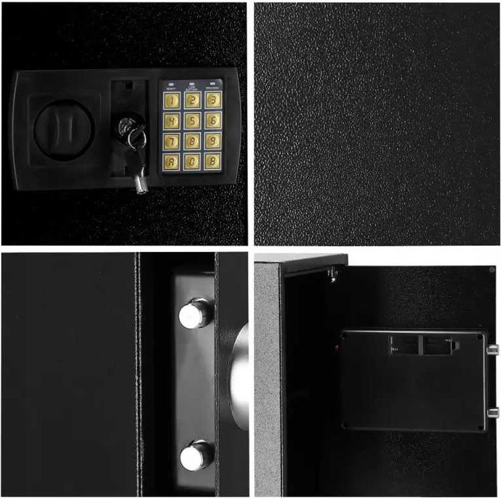 Великий сейф з електронним кодовим замком і ключем 41,5х35х31 см