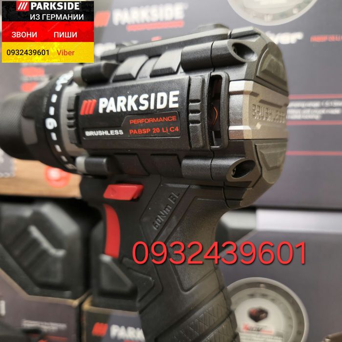 Бесщёт. шуруповерт/дрель 20В из ГЕРМАНИИ Parkside Perf PABSP 20 C4