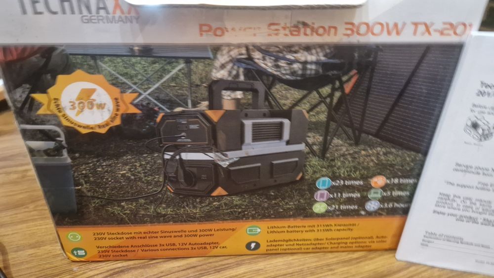Technaxx Power Station TX-201 315Wh 300W, чиста синусоїда, 230V