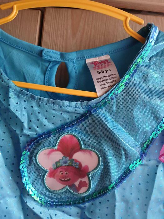 Платье сукня з пов'язкою trolls троллі розочка трояндочка