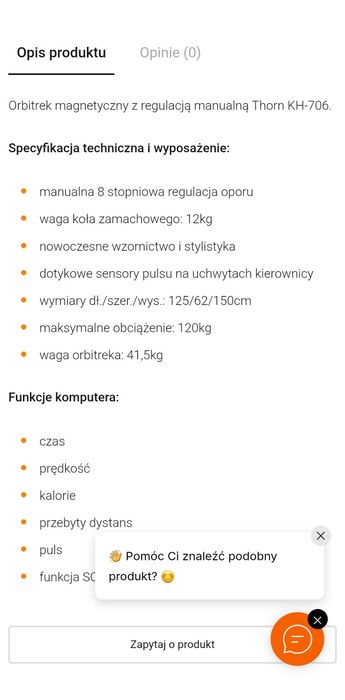 orbitrek magnetyczny KH-706B1