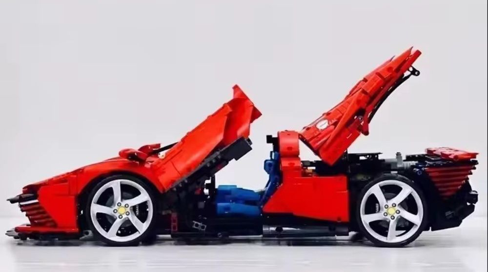 Конструктор сумісний з Lego Technic Ferrari Daytona SP-3, 3778 деталей, (42143).