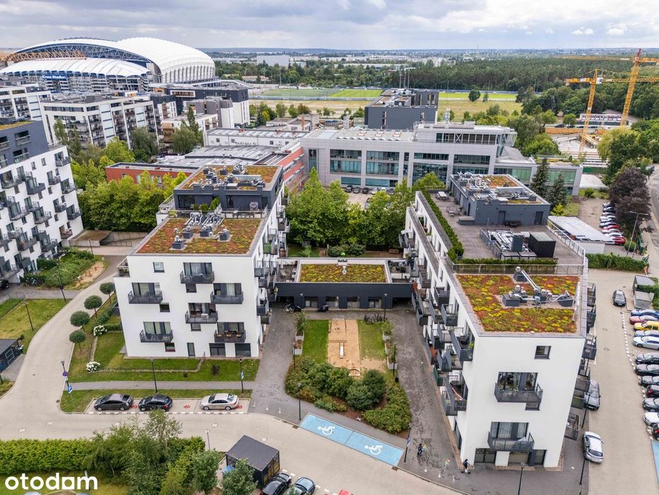 3 pokoje przy Lasku Marcelińskim|57,77 m²|2 balkony|Garażx2 |2020 r.
