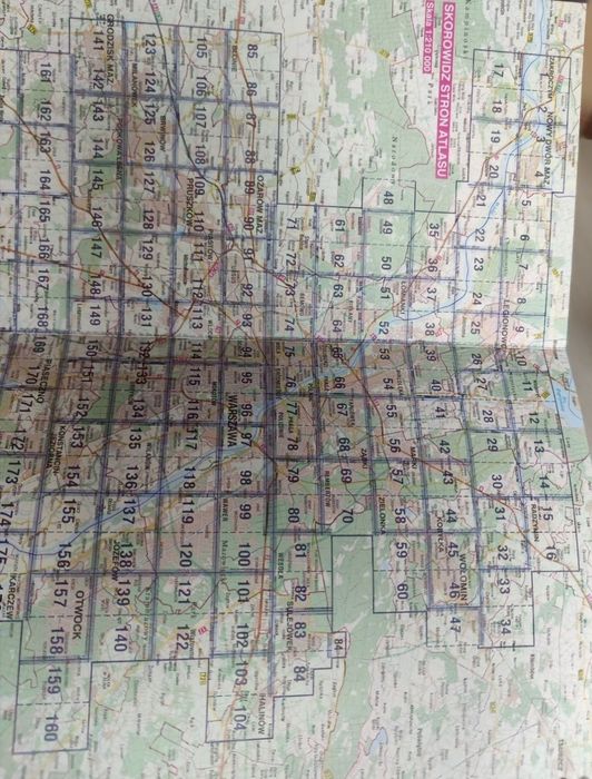 Samochodowa mapa Warszawy Plan miasta