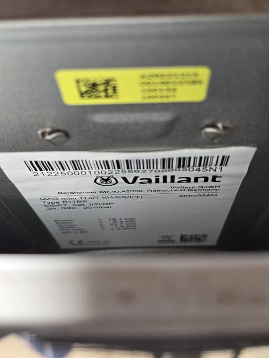Esquentador Vaillant atmoMAG mini 11-4/1 I