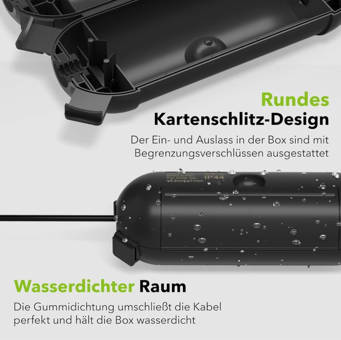 BN-LINK Wodoodporna skrzynka na wtyczke przedłużacza, IP44