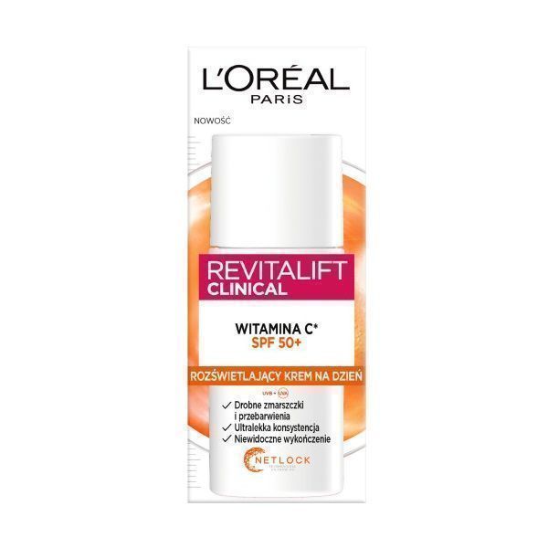 L'Oreal Paris Rrozświetlający krem na dzień z witaminą C i SPF50+ 50ml