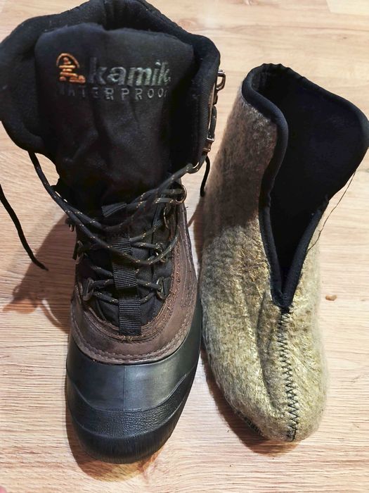 KAMIK kanadyjskie buty na zimę I błoto M'S rozm.12 Dwuwarstwowe
