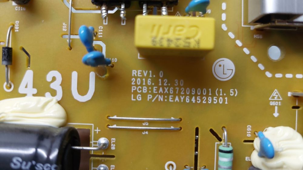 Vendo fonte de alimentação de TV LG 43UK6470PLC