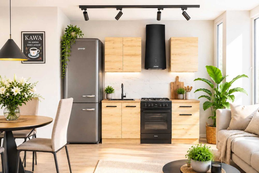 Kuchnia Zestaw Kuchenny 1,4 m – DĄB ARTISAN | NOWOCZESNY DESIGN I