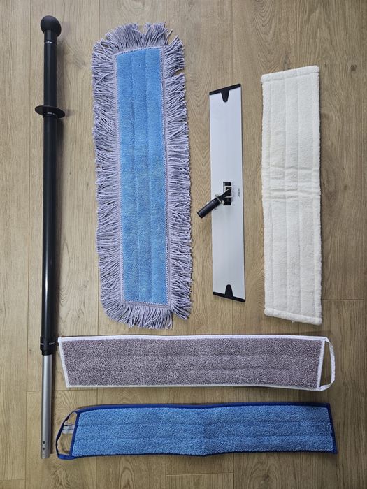 Zestaw mop 60cm kij teleskopowy 4 wkłady