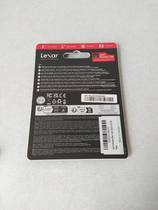 Карта Lexar 64GB Professional SILVER UHS-I SDXC Memory Card