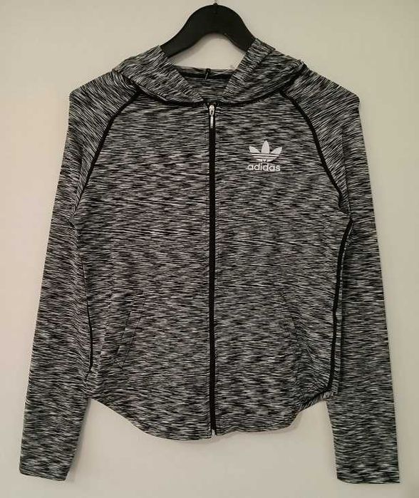 Bluza sportowa Adidas szary melanż rozm. M