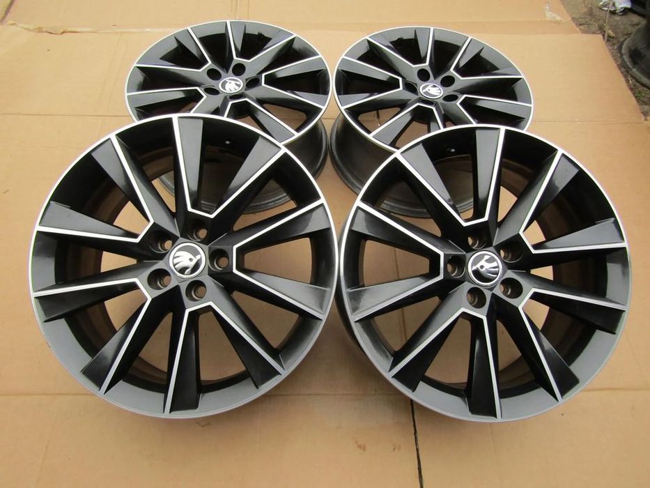 4x felgi aluminiowe 17 skoda kamiq 7 j 5x100 et46 / oryginalne