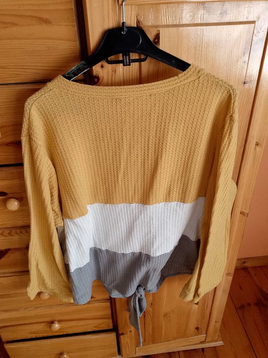 Sweter w paski xxl