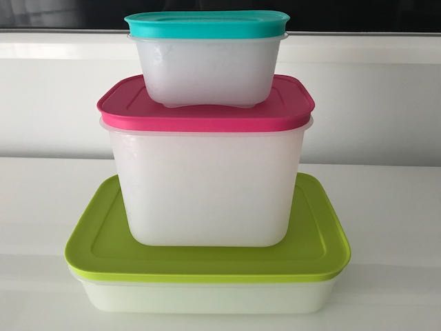 Conjunto 3 Caixas de Congelação Tupperware