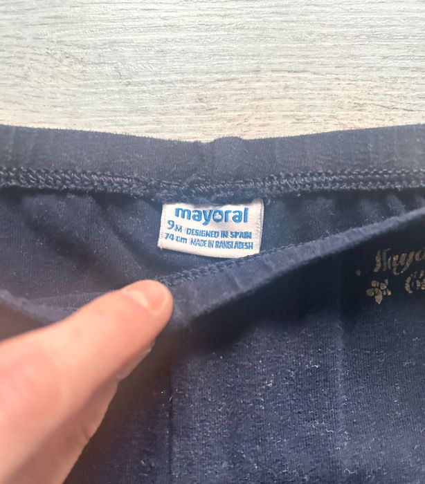 Granatowe legginsy Mayoral 74