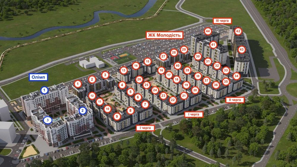 Комерційне приміщення вільного призначення в ЖК Молодість, м.Ірпінь, вул.Соборна 2-к біля набережної