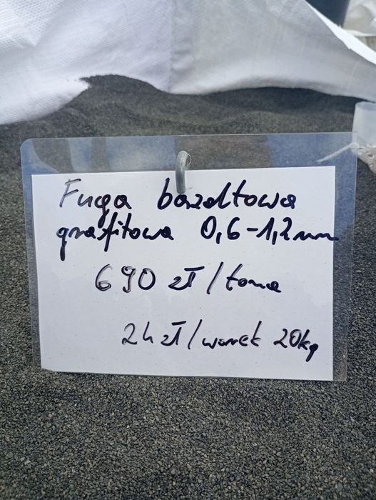 Zasypka granitowa i bazaltowa, fuga do kostki brukowej, granitowej