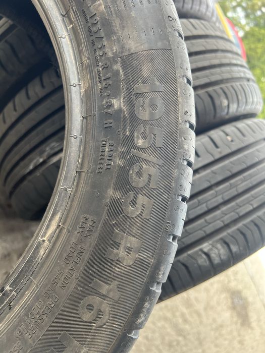 Opony letnie 4 szt.195-55 R16 Continental , jak nowe 100 zl