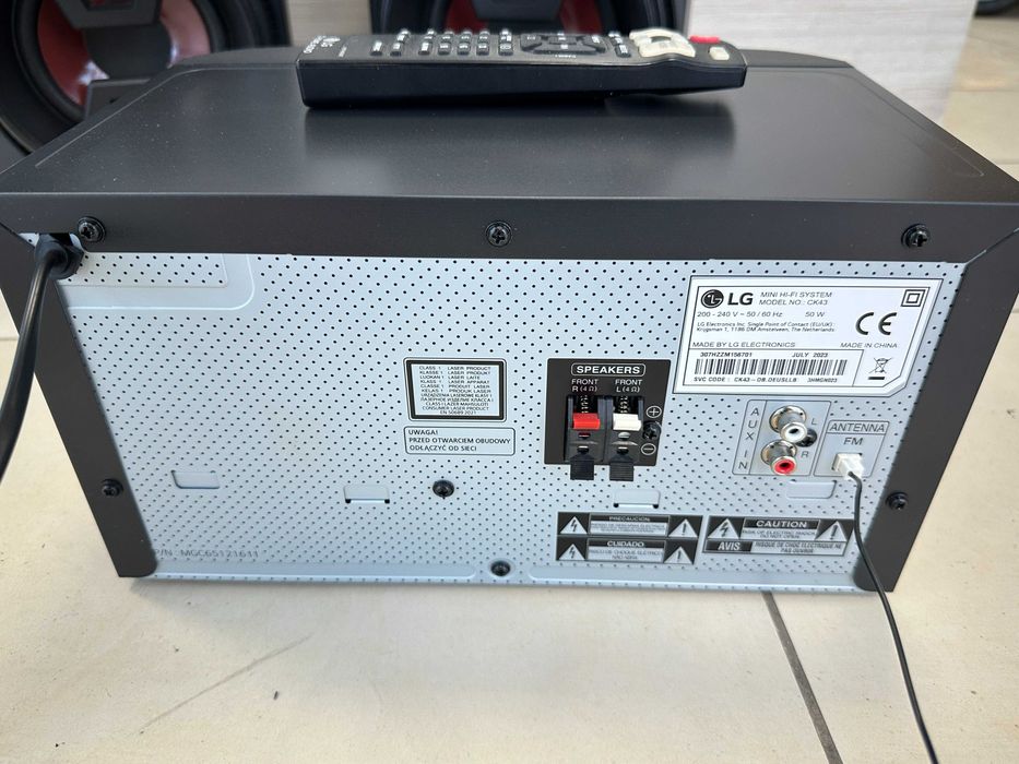 Mini wieża LG XBOOM CK43N z Bluetooth i CD