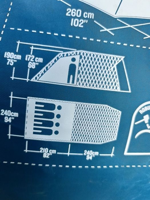 Палатка 4+1. Привезена з Бельгії.