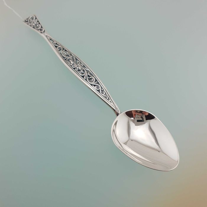 Срібна ложка кавова. Ложечка срібло 925. Подарунок на хрестини
