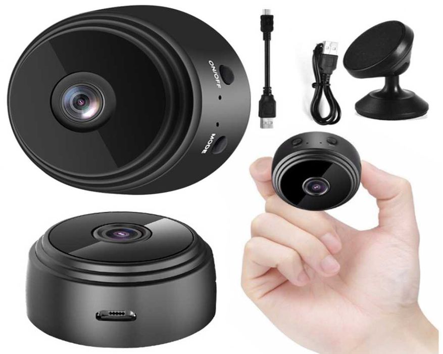 Mini Kamera WiFi Bezprzewodowa A9 Aplikacja Little Stars Slot Karta SD