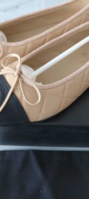 Chanel Baleriny klasyk beżowe 38C