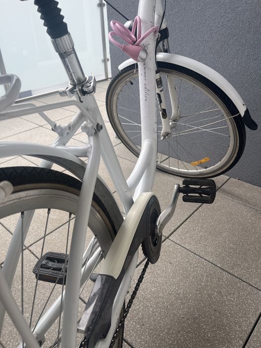 Rower miejski Storm Paris 28" 3-biegowy Shimano Nexus Biało-Różowy