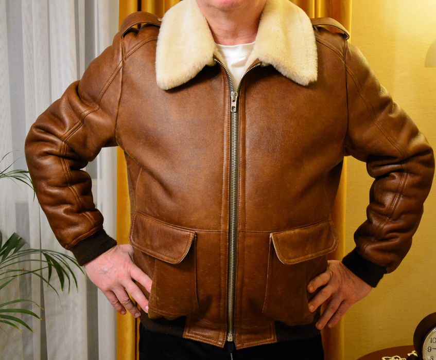 Kożuch męski / pilotka stan bdb XL -54