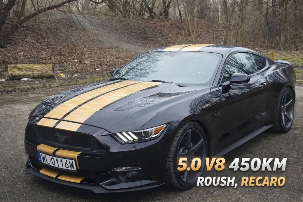 Ford Mustang 5.0 GT-450KM, Recaro, Alkantara, Roush, Android, DOINWESTOWANY-ZAMIANA