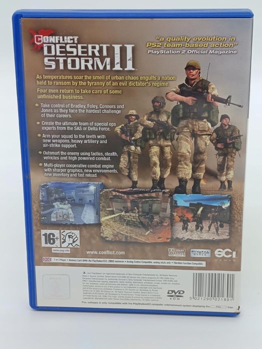 gra conflict desert storm ii sony playstation 2 (ps2)