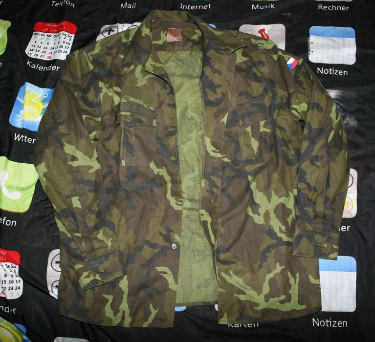 Військова сорочка чеської армії Czech Army M95 Woodland Camo Combat