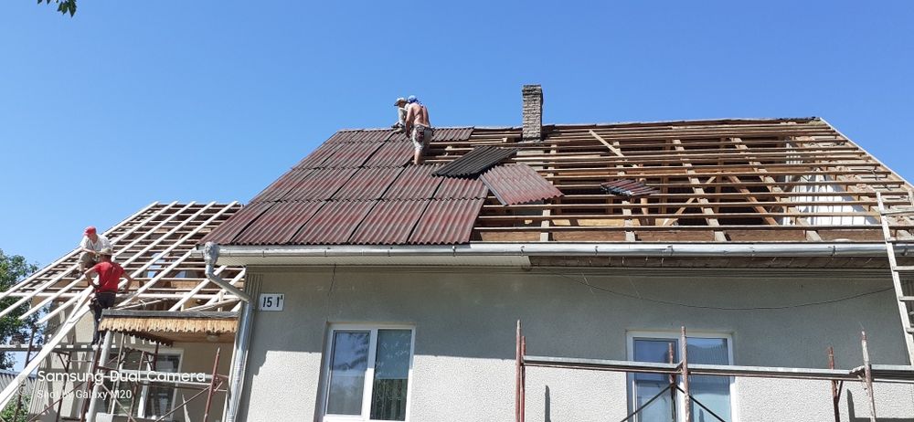 Перекрывание  старых крыш. Кровельные работы. Ремонт стропильной систе