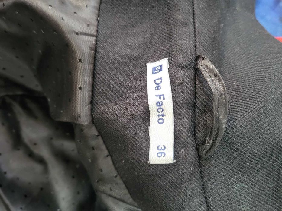 De Facto płaszczyk 36 czarny