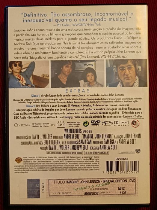 John Lennon's Imagine 2DVDs RARO64737825512961121