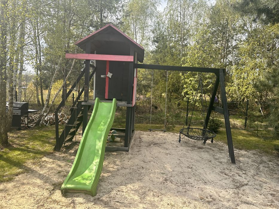 Domek plac zabaw drewniany dla dzieci