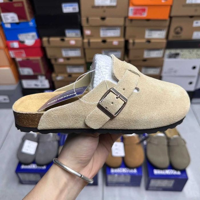 Birkenstock Boston beżowe 38