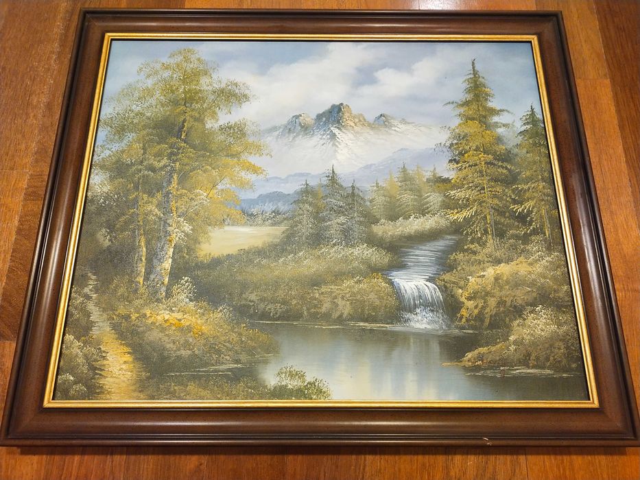 Obraz w drewnianej ramie - pejzaż