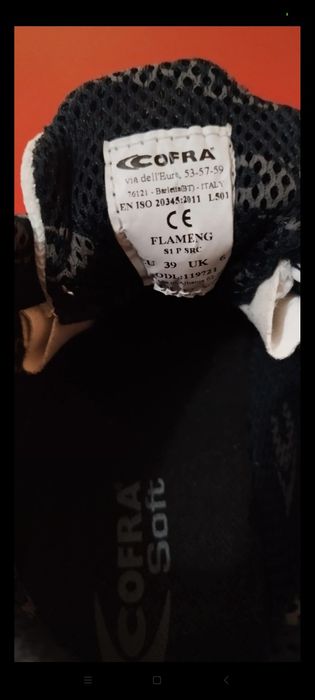 Buty BHP Cofra bezpieczne, atesty