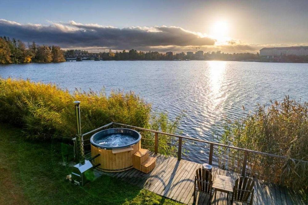 Balia ogrodowa Beczka Jacuzzi z hydromasażem KOMPLETNA