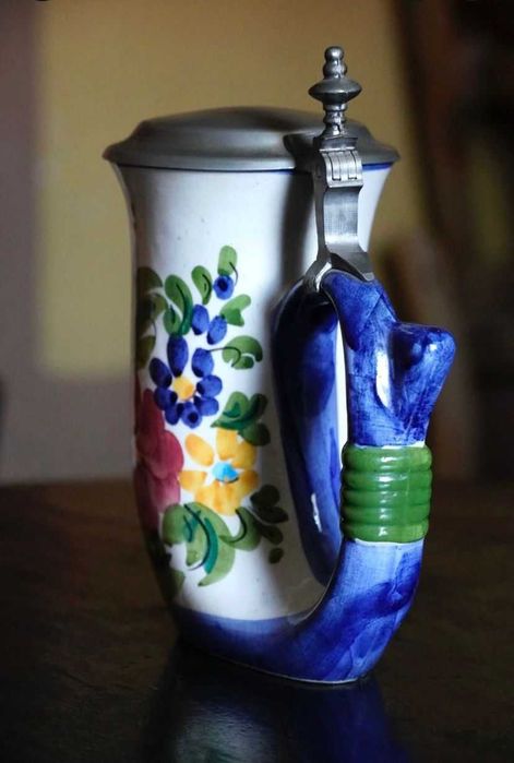 Kufel kolekcja holenderski Quist Keramik vintage Holland kwiaty