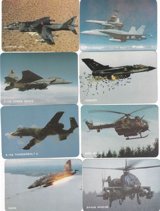 Calendários - Aviões (Guerra do Golfo) Vintage