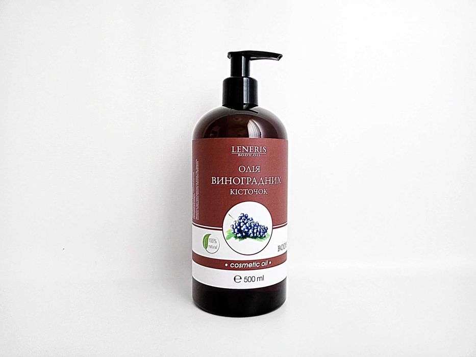 Косметична олія (базова) TM Leneris Олія Виноградні кісточки 500 мл