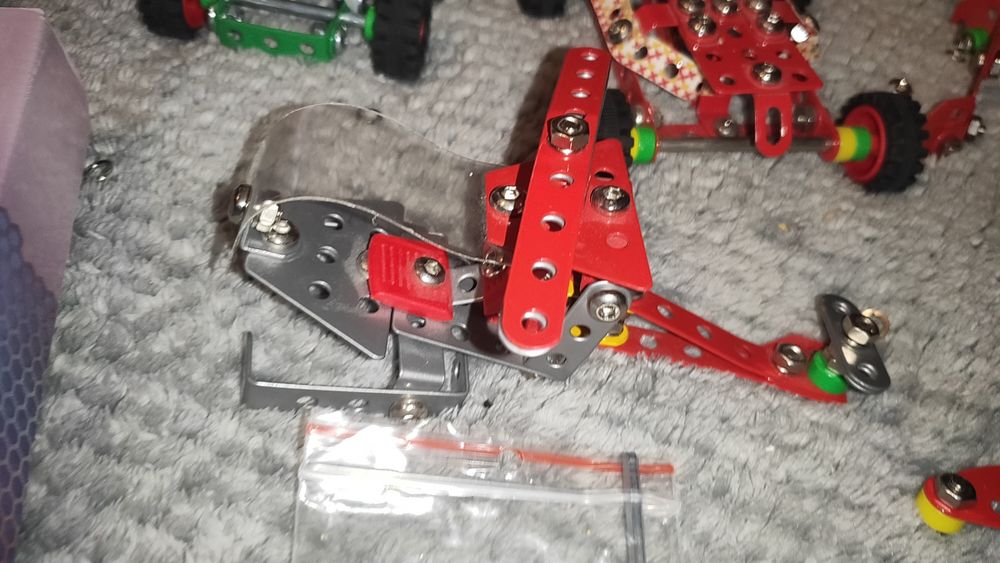 Zestawy mały konstruktor helikopter samolot wyścigówka